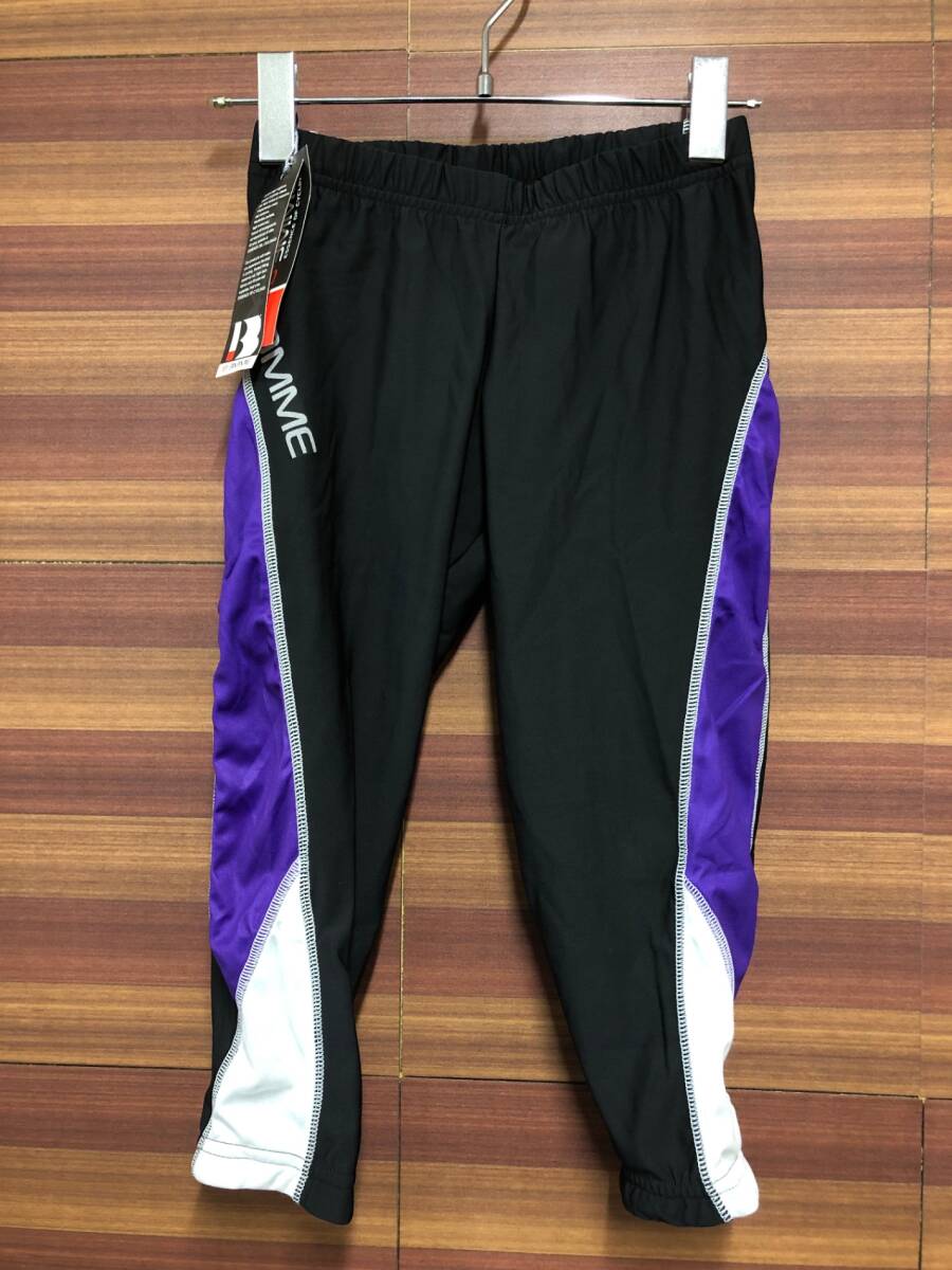 HZ725 ビエンメ BIEMME サイクルパンツ ショート 黒 紫 S拍卖