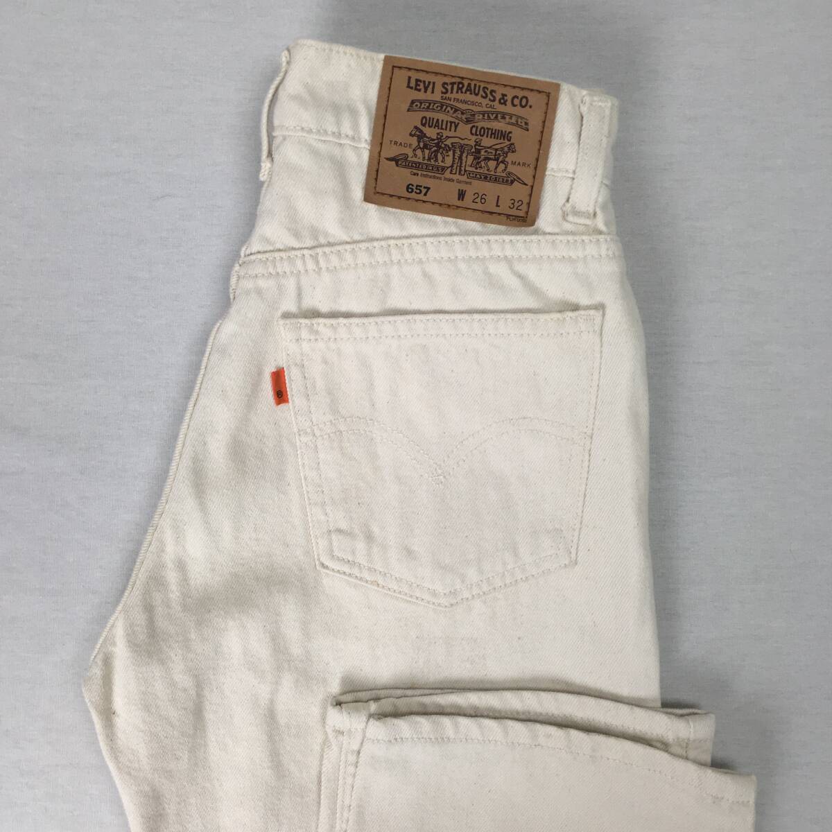 Levi's リーバイス 657-1866 99年 コットン パンツ ストレート W26 L32 ジップフライ オレンジタブ サークルRタブ拍卖