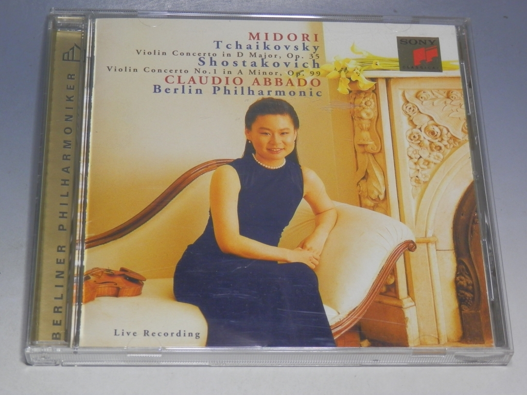 ☆ チャイコフスキー ヴァイオリン協奏曲 他 五嶋みどり アバド 国内盤 ゴールドCD SRCR-2259/*盤キズあり拍卖