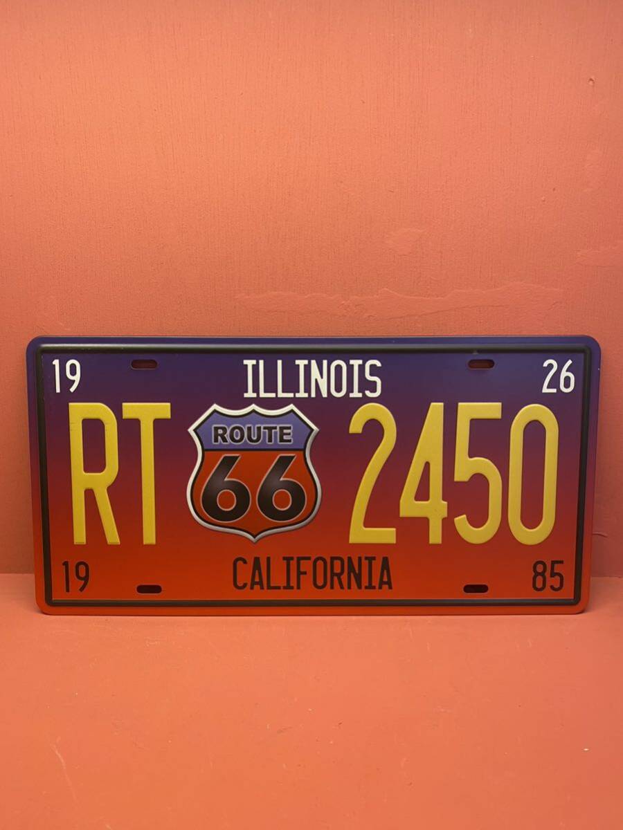 ルート66 ブリキ看板 アメリカ雑貨 ナンバープレート型 インテリア インテリアに おしゃれ GOODTIME拍卖