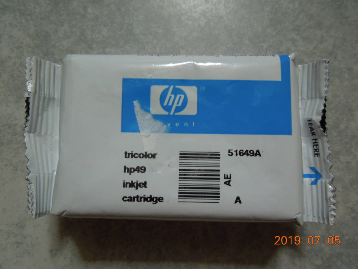 HP純正 インクカートリッジ HP49 3色カラー拍卖