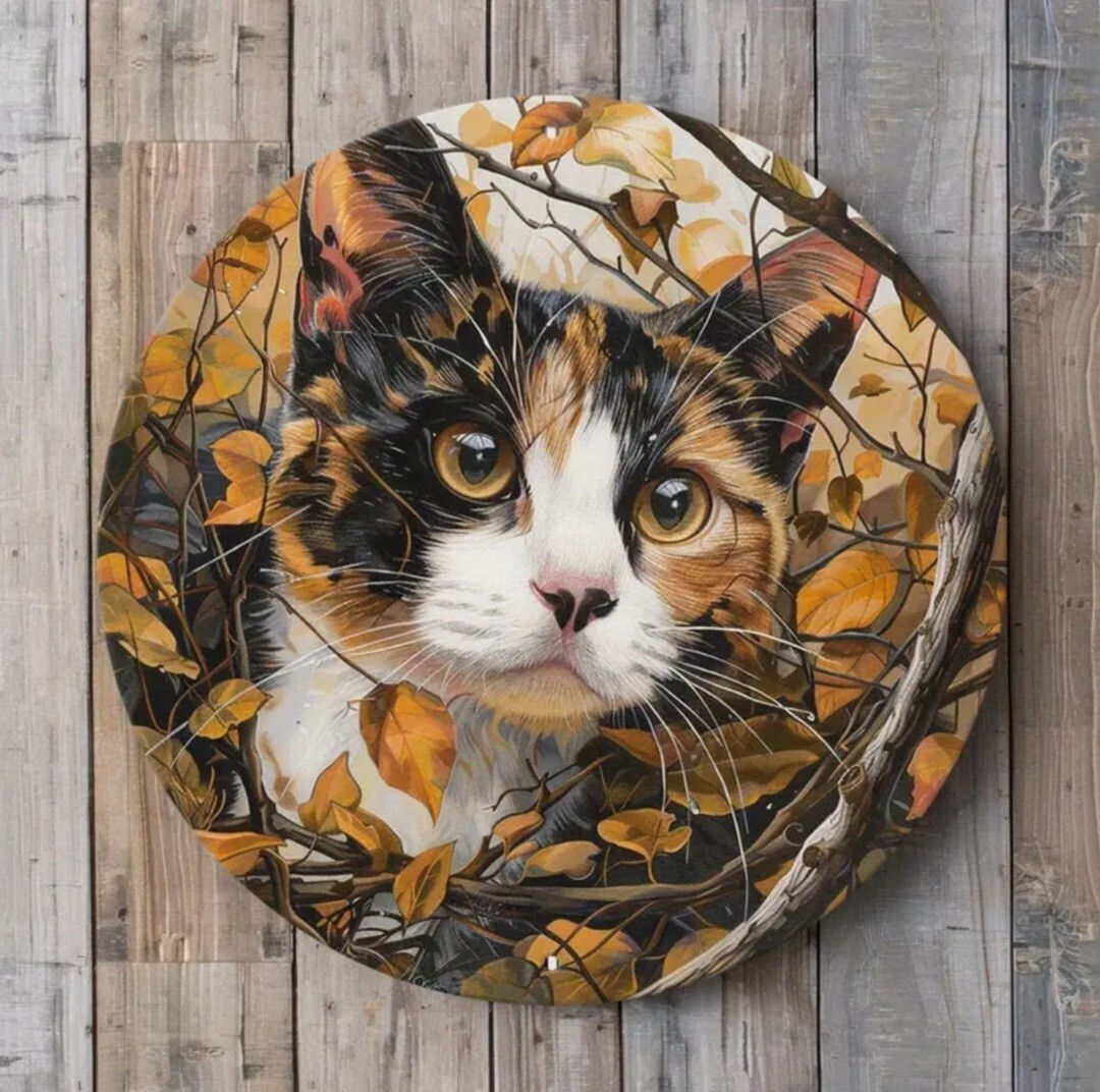 猫の壁飾り メタルウォールアート 三毛猫A 猫の雑貨 HANAKO拍卖