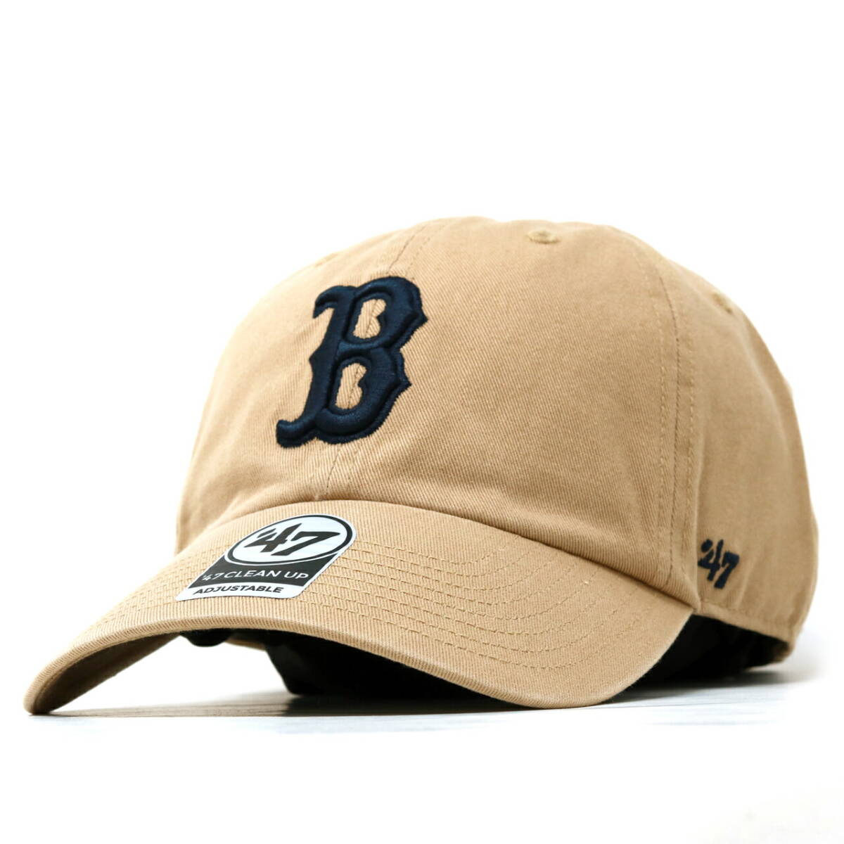 47 キャップ 47brand クリーンナップ フォーティーセブン レッドソックス Red Sox '47 Khaki×Navy カーキ×ネイビー 拍卖