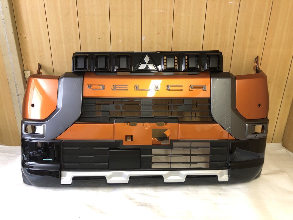 三菱 デリカミニ B34A B35A B37A B38A 純正 フロントバンパー サンシャインオレンジメタリック+ブラックメタリック系 62022 7NL-0 良品!拍卖
