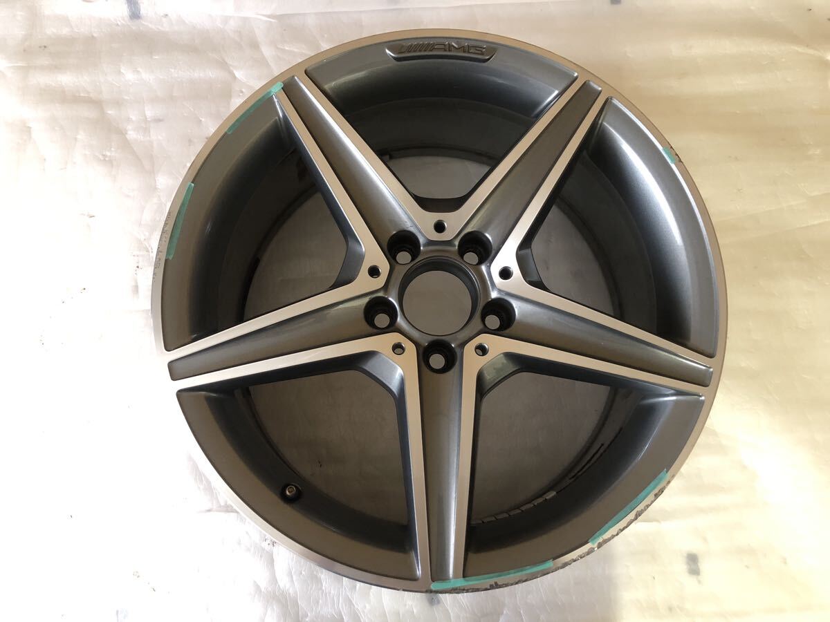ベンツ Cクラス W205 AMG 純正 18インチ リア アルミホイール 5H-112 8.5J+49 (1本ので) A2054011200拍卖