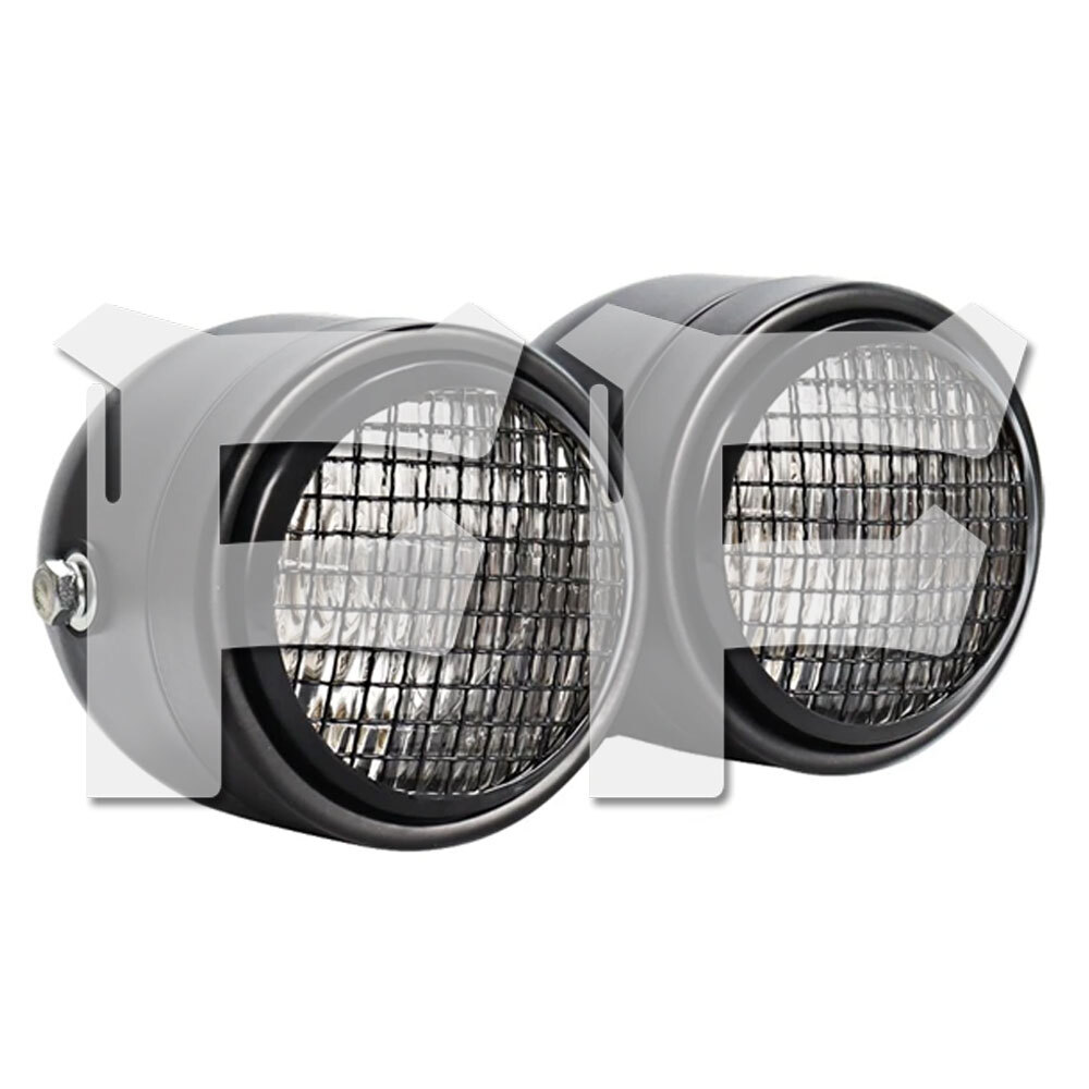 デュアル ダブル ヘッドライト H4 ハロゲン ホワイト ハーレー ホンダ ヤマハ スズキ ボバー カフェレーサー チョッパー ブラック 汎用拍卖