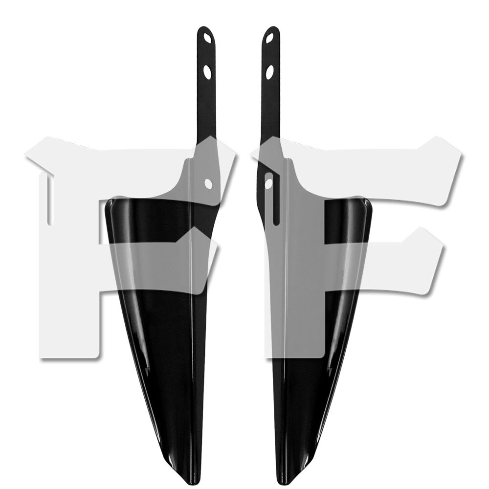 ハーレー ツーリング サイド ウイング フロント ガラス エアディフレクター フェアリング ブラック スチール 車体保護 パーツ拍卖