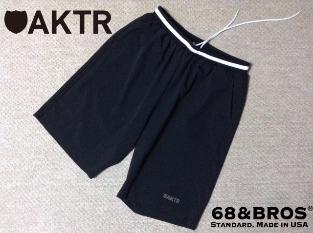 ★中古★68&BROS×アクター ハーフパンツ ゲームショーツ 黒 メンズ スポーツ ファッション ストリート バスケット 68&BROTHERS×AKTR拍卖