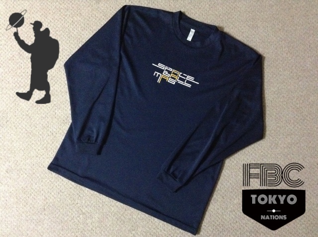 ★中古★スペースボールマグ ロングスリーブ ロンT 長袖 紺 ネイビー 3Lサイズ ストリート バスケット 部活 ボーラホリック SpaceBall Mag拍卖