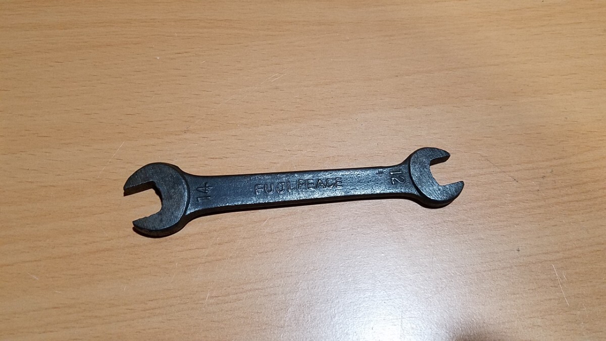 43-3 中古品 FUJI.PEACE 12-14 スパナ 昭和 レトロ FUJI PEACE 富士ピース拍卖