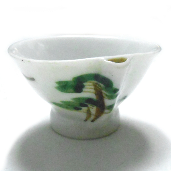 清水焼★鳴き盃 木文様拍卖