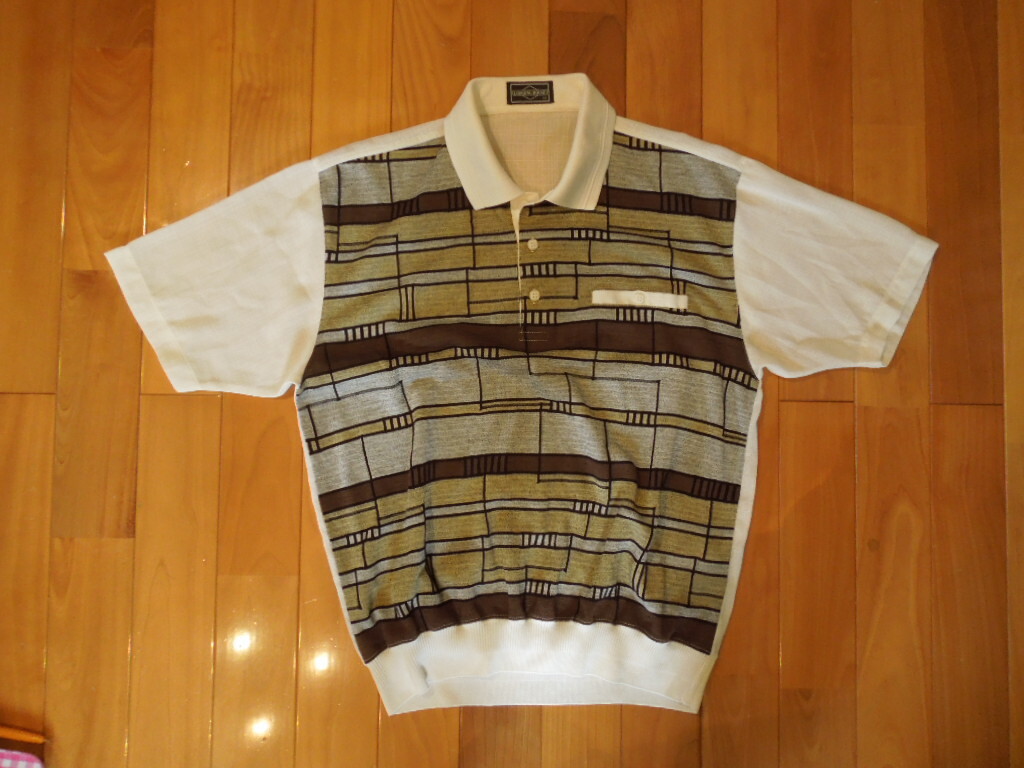 LODGING HOUSE 半袖ニットポロシャツ Mサイズ拍卖