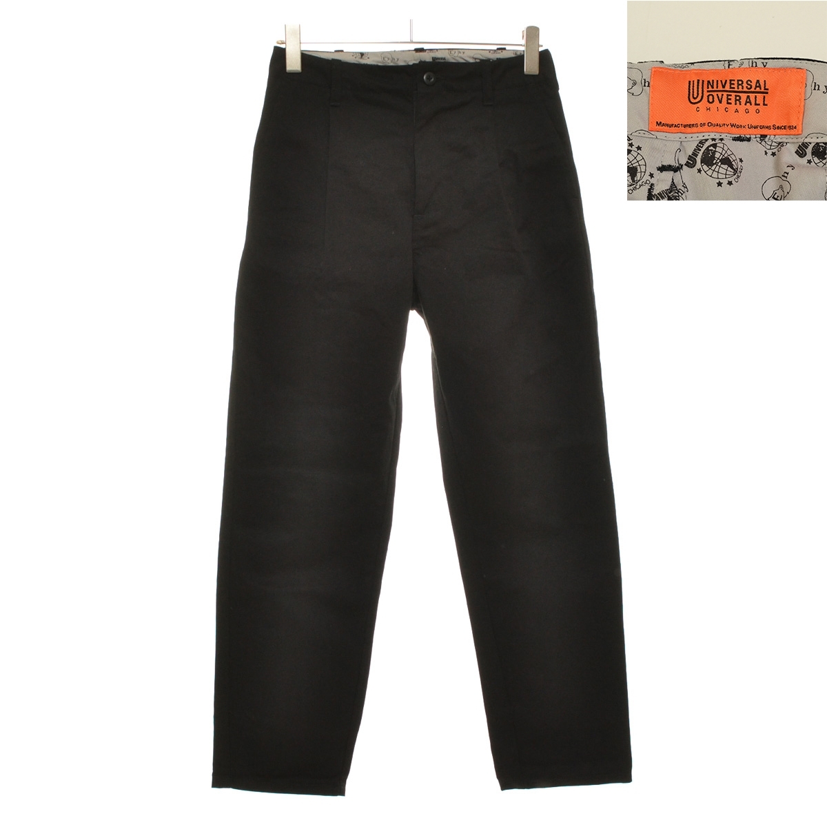 ●434565 UNIVERSAL OVERALL ユニバーサルオーバーオール ●インダストリアルタックパンツ ワークパンツ チノパンツ サイズSメンズ拍卖