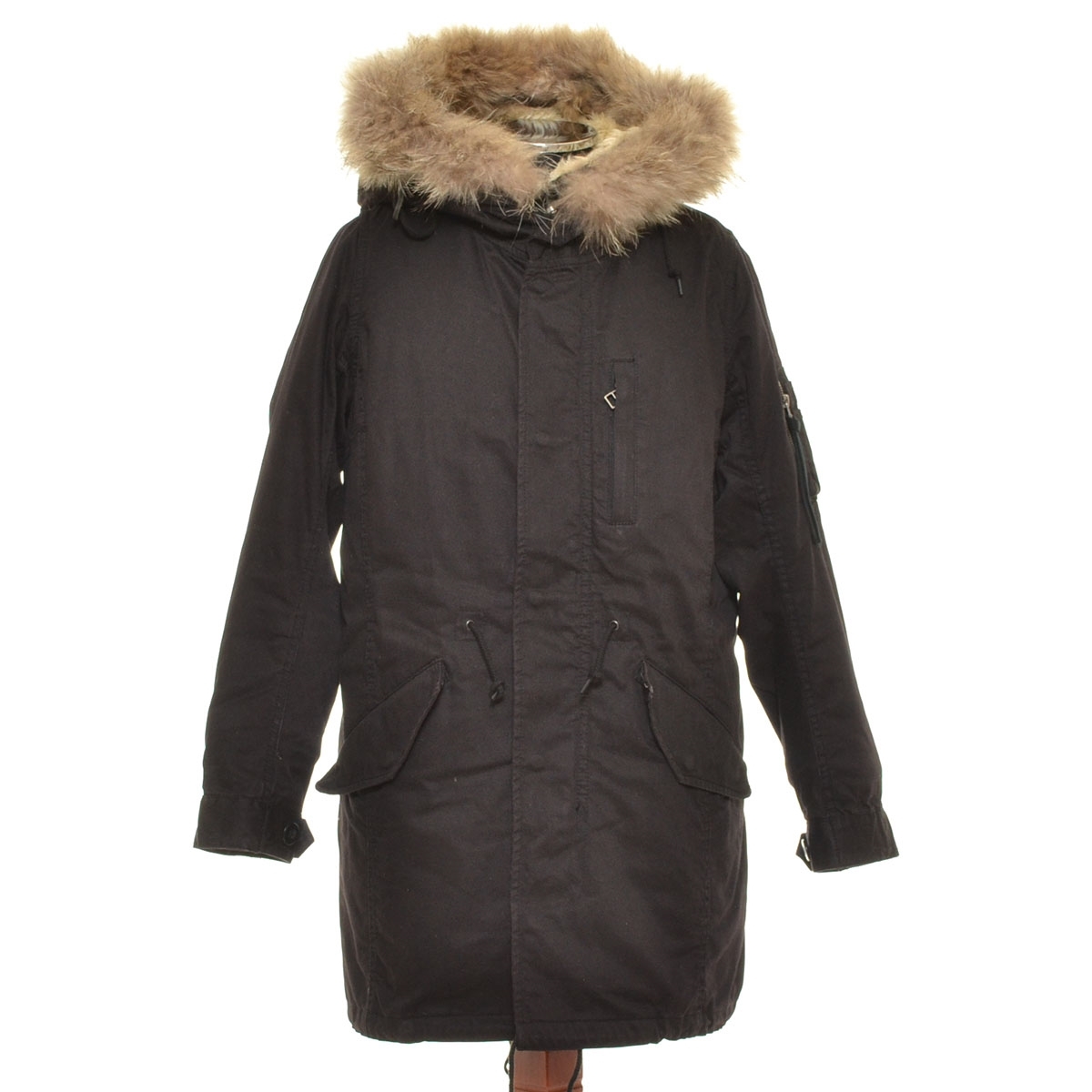 ●411824 AMERICAN RAG CIE アメリカンラグシー モッズコート AFN-L122-C0203 サイズ0 ボアライナー付き メンズ ダークブラウン拍卖