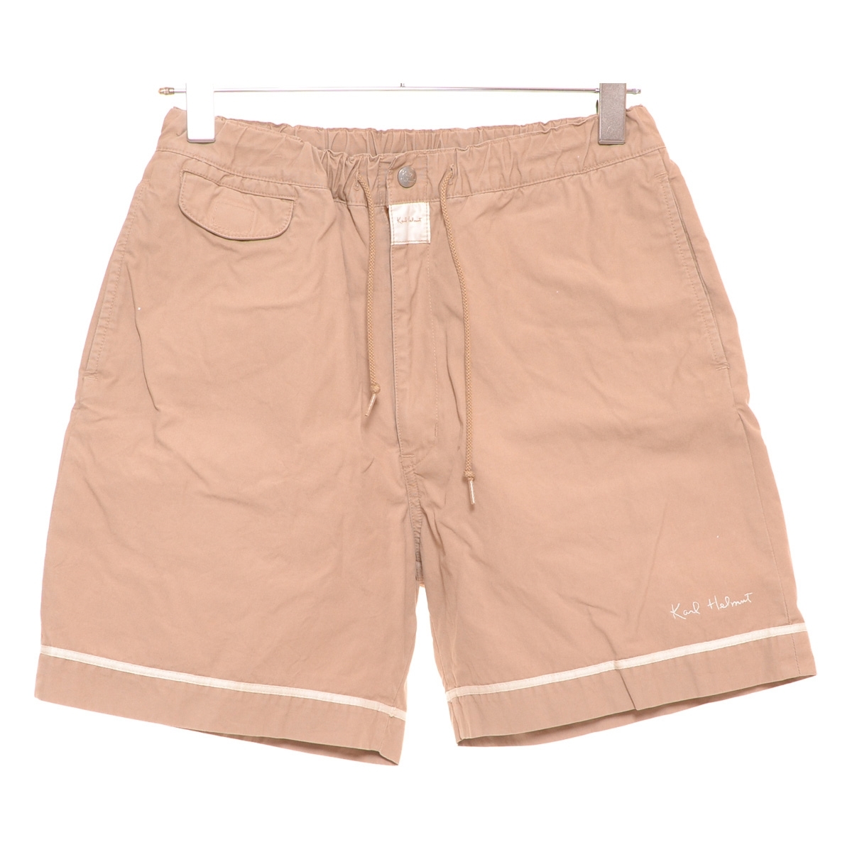 〇458159 Karl Helmut カールヘルム ○ハーフパンツ サーフ ショーツ ショート サイズS メンズ 日本製 ベージュ拍卖