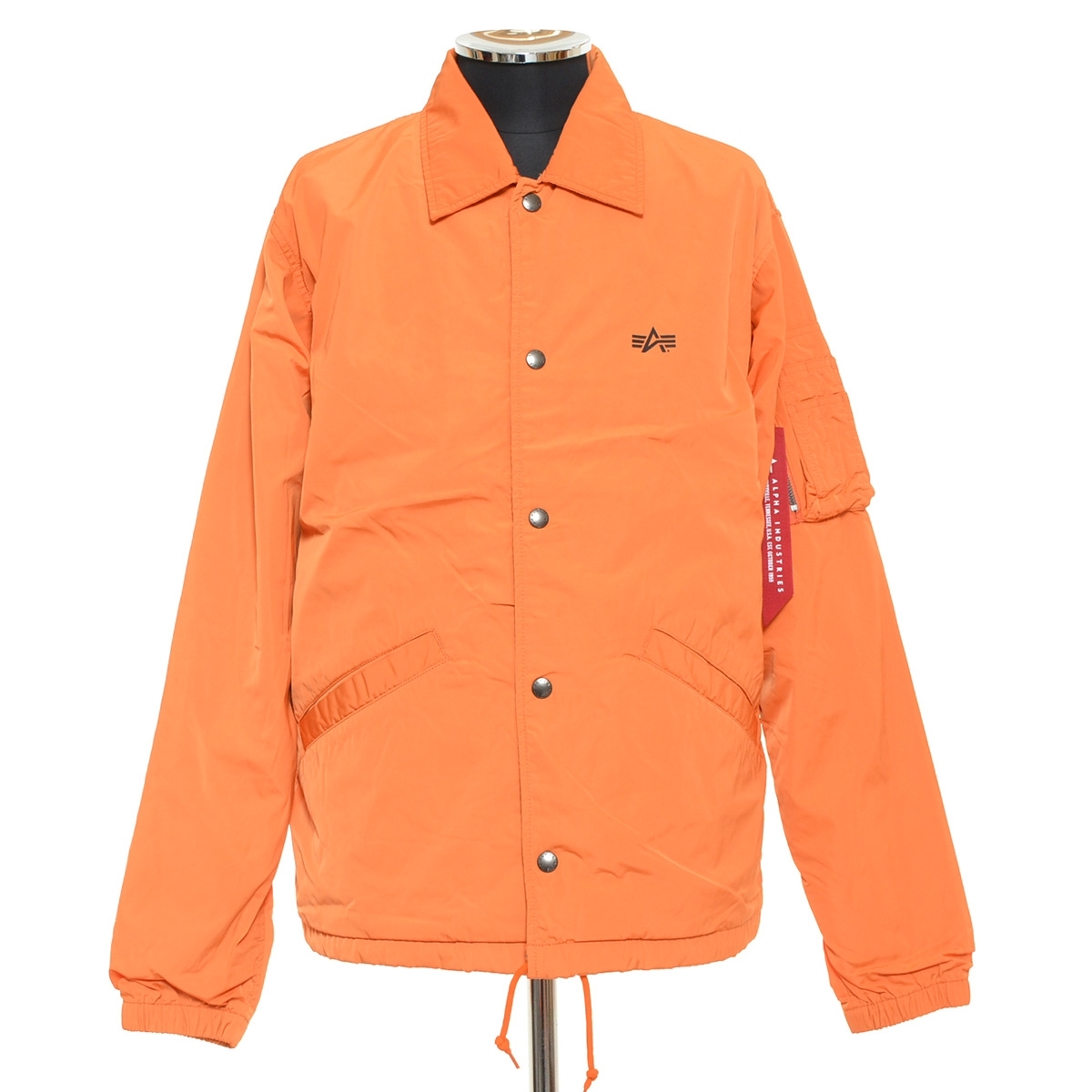 ●476370 ALPHA INDUSTRIES アルファインダストリーズ ●コーチジャケット MA-1ディテール サイズM メンズ レスキューオレンジ拍卖