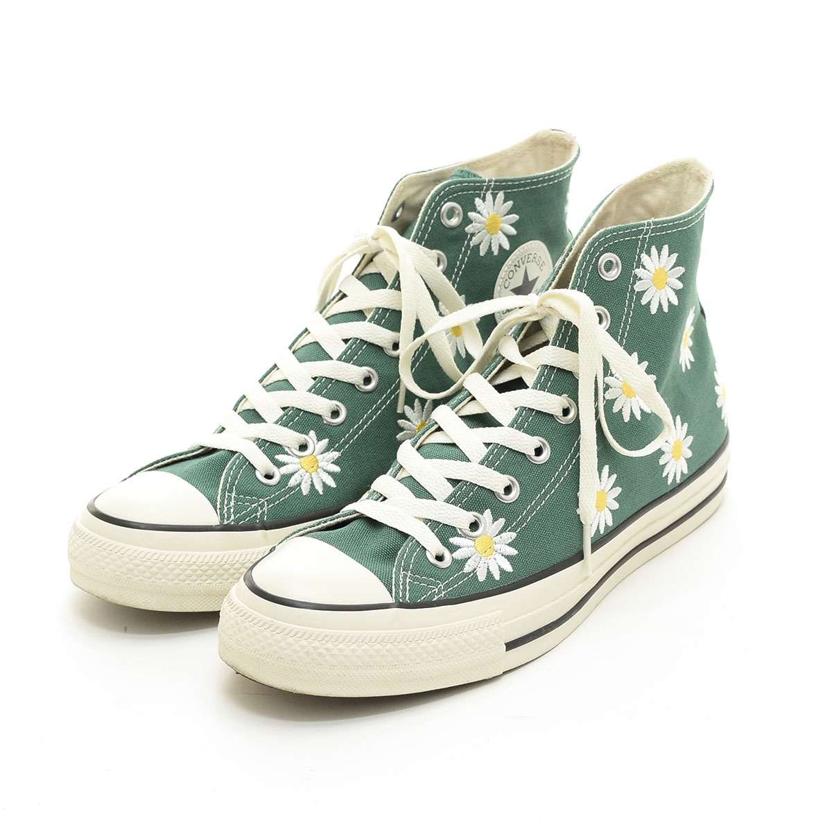 ●520057 CONVERSE コンバース スニーカー ●ALL STAR DAISYFLOWER HI オールスター デイジーフラワー 1SD278 27.5cm メンズ グリーン拍卖