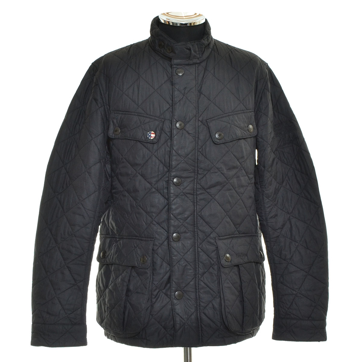 ●518074 Barbour バーブァー バブアー ●キルティングジャケット Steve McQueen Collection MQU1326 サイズM メンズ ブラック拍卖