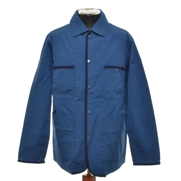 ●259550 KATO' カトー ●コート 製品染め 撥水ジャケット KJ-218 サイズL メンズ ネイビー ブルー 無地拍卖