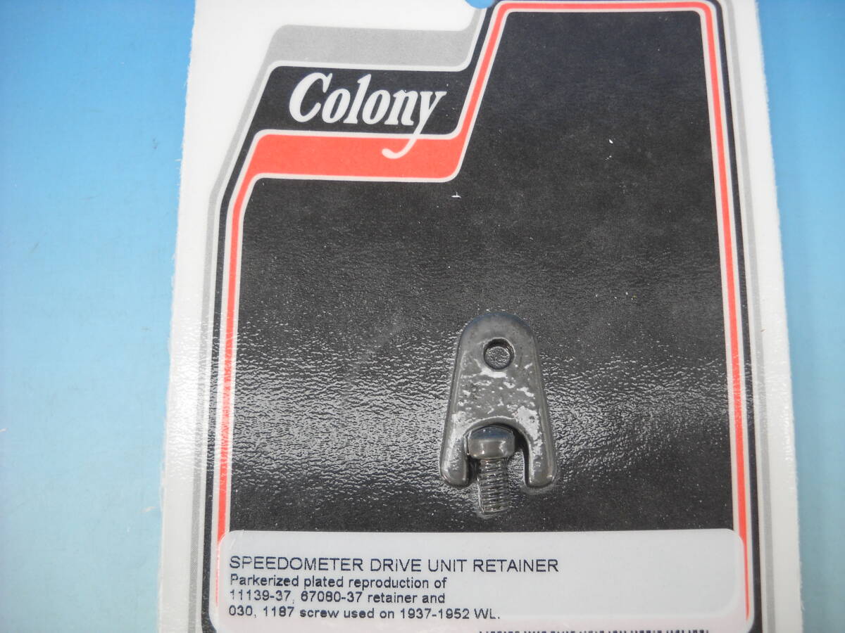 WL 1937-1952 サイドバルブ スピードメーター ドライブユニット リテーナー Parkerized 11139-37 67080-37 030 1187 Colony USA拍卖