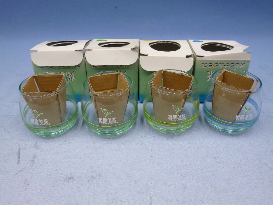 コカ・コーラ 爽健美茶 オリジナルグラス 未使用 景品拍卖