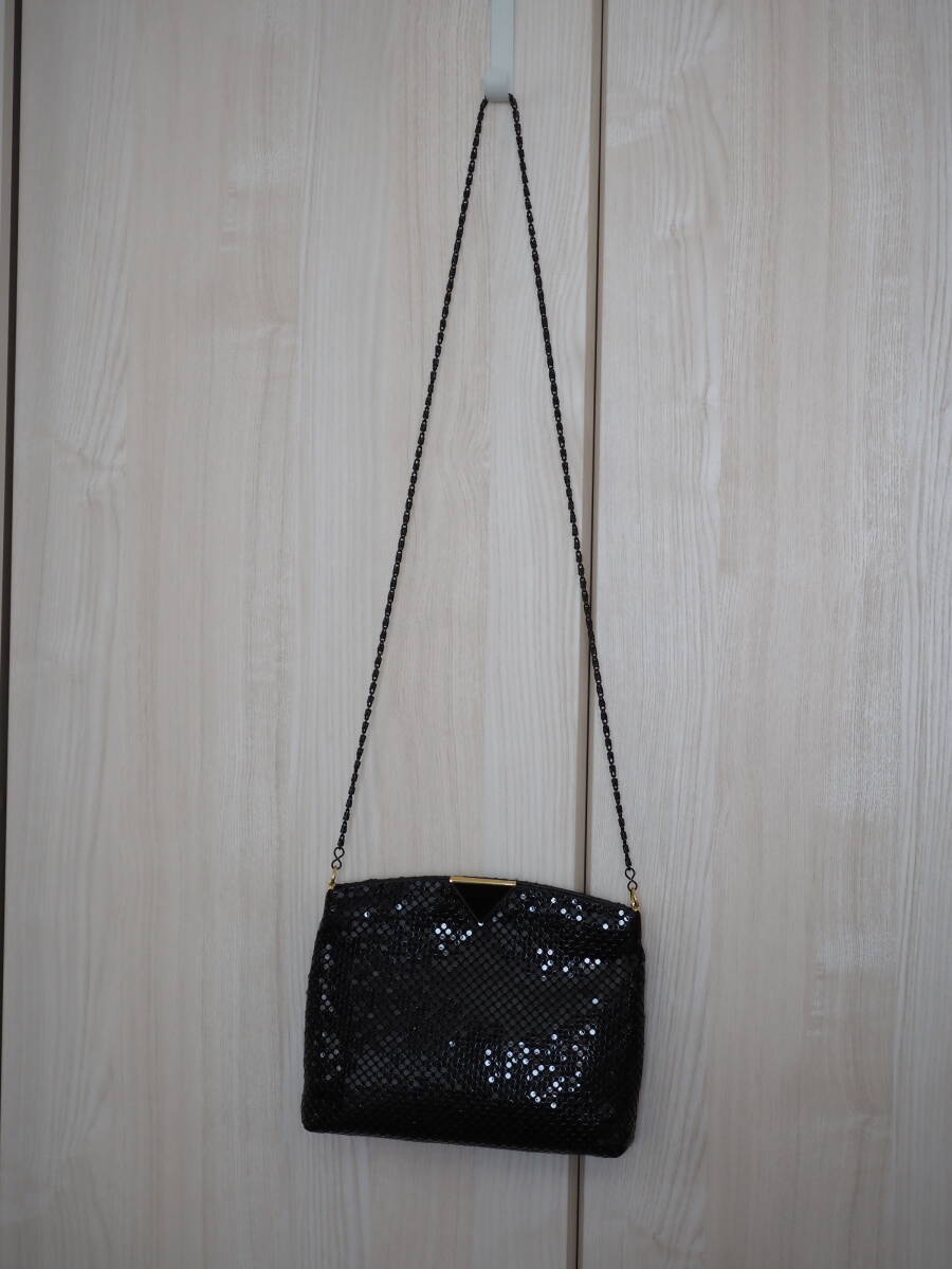 【パーティバッグ】グロメッシュ 黒チェーン ブラック メタル フォーマル 未使用拍卖