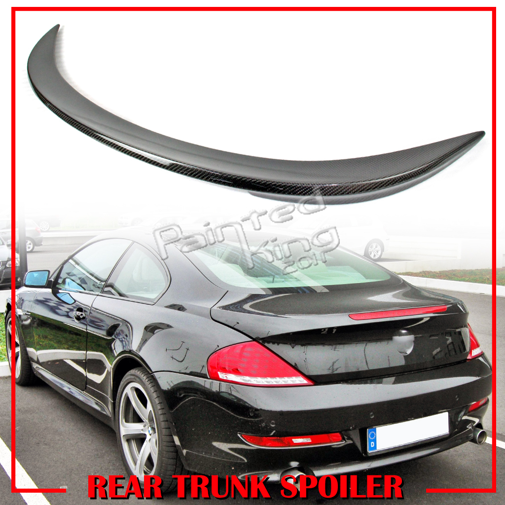 【即納品】カーボントランクスポイラー 2009-2011 BMW 6シリーズ E63 クーペ 後期 ウイング リアスポイラー V M6 650i 630i拍卖