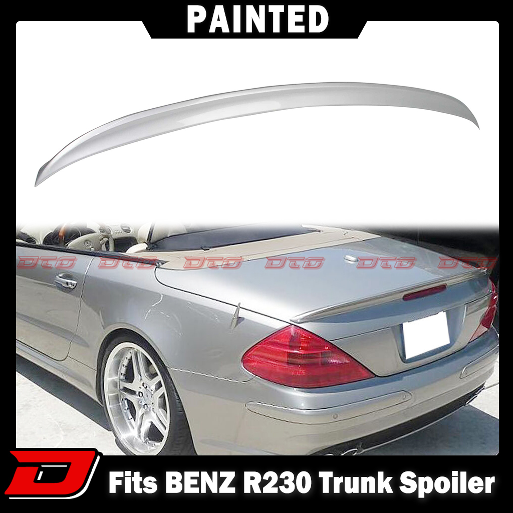 【何色でも塗装可能】AMG Type ベンツ SLクラス R230 塗装費込 リア トランクスポイラー ウィングスポイラー 2003-2011拍卖
