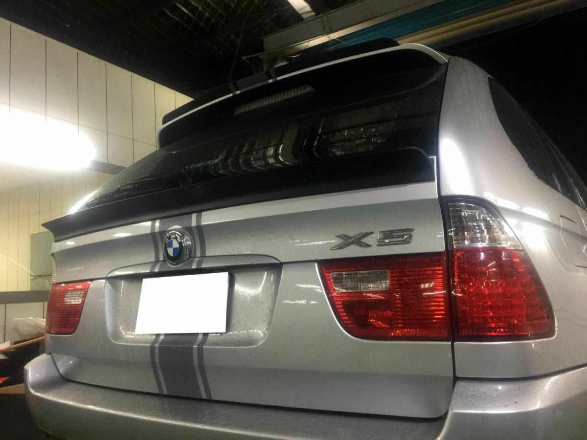 【何色でも塗装可能】LRS Type BMW E53 X5 塗装費込 リア トランクスポイラー テールゲートスポイラー 2000-2006拍卖