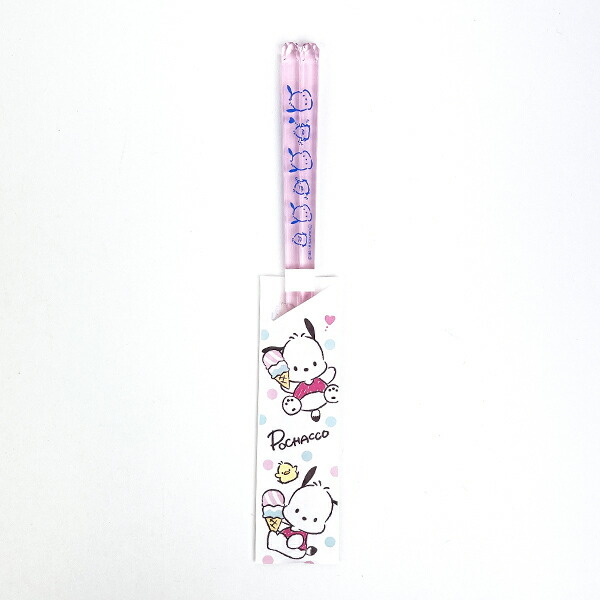 サンリオ ポチャッコ Withピーちゃん クリア箸 (ライトピンク) 食器 日本製拍卖