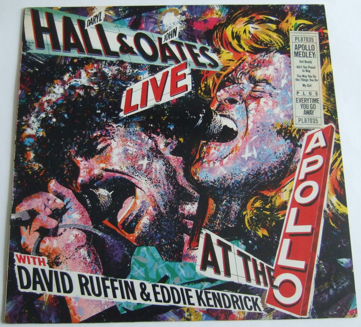 HALL & OATES LIVE AT THE APOLLO with David Ruffin and Eddie Kendricks ドイツ盤 ホール&オーツ テンプテーションズ The Temptations拍卖