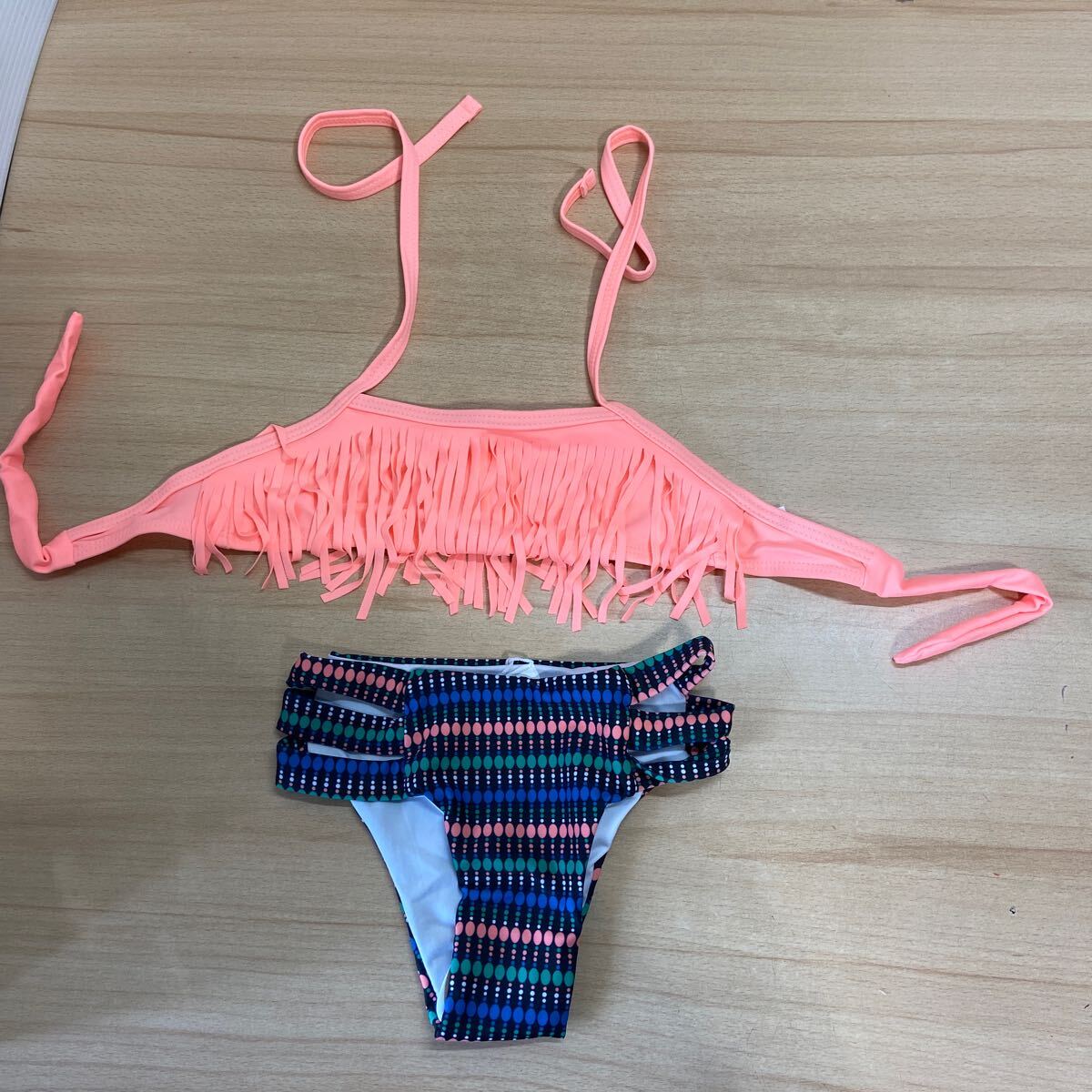 キッズ 水着 ビキニセット スイムウェア フリンジ 100-110サイズ おしゃれ 可愛い 韓国子供服(183)拍卖