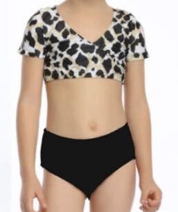 キッズ 水着 ビキニセット スイムウェア ヒョウ柄 145-155サイズ おしゃれ 可愛い 韓国子供服 海水浴 プール(208)拍卖