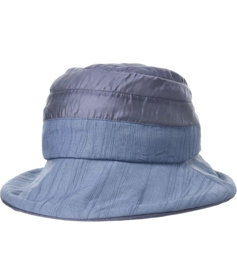 新品 未使用 帽子 Mサイズ MOONBAT(ムーンバット) プリーツ生地掛け合わせ ふくれダウン 軽量・抗菌防臭スベリ 春夏 レディース(177)拍卖