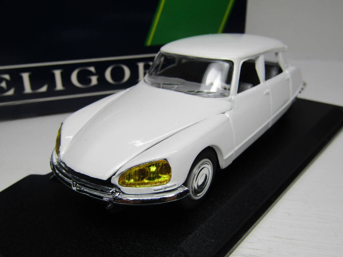 Citroen DS シトロエン 1/43 デカポタブル パラス 仏 名車 ネコ目 デ・エス DS19 白 ELIGOR エリゴール フランス製 当時物 DS21 パラス拍卖