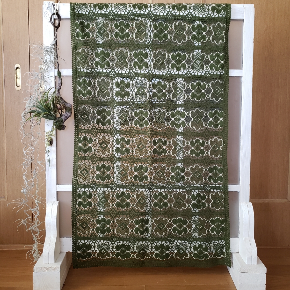 昭和レトロ レトロポップ ドイリー テーブルクロス レース編み モチーフ編み②拍卖