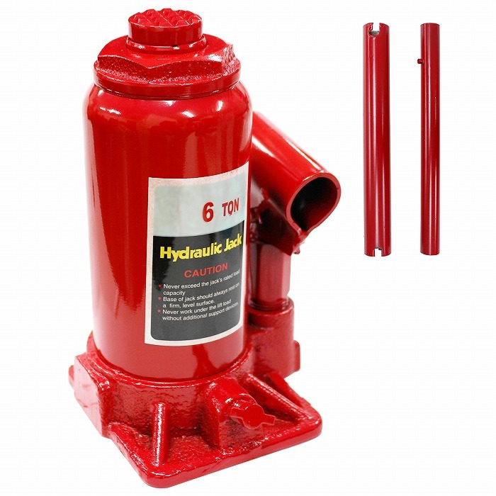 6t 油圧ジャッキ ダルマジャッキ ボトルジャッキ 車 タイヤ オイル 交換 整備 修理 工具 1台 1個 油圧式 ジャッキ だるま拍卖