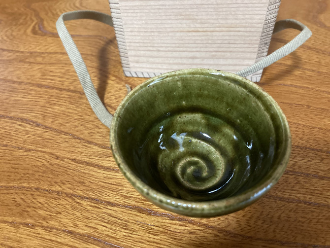 ぐい呑 織部釉ぐい呑 加藤春鼎 953拍卖