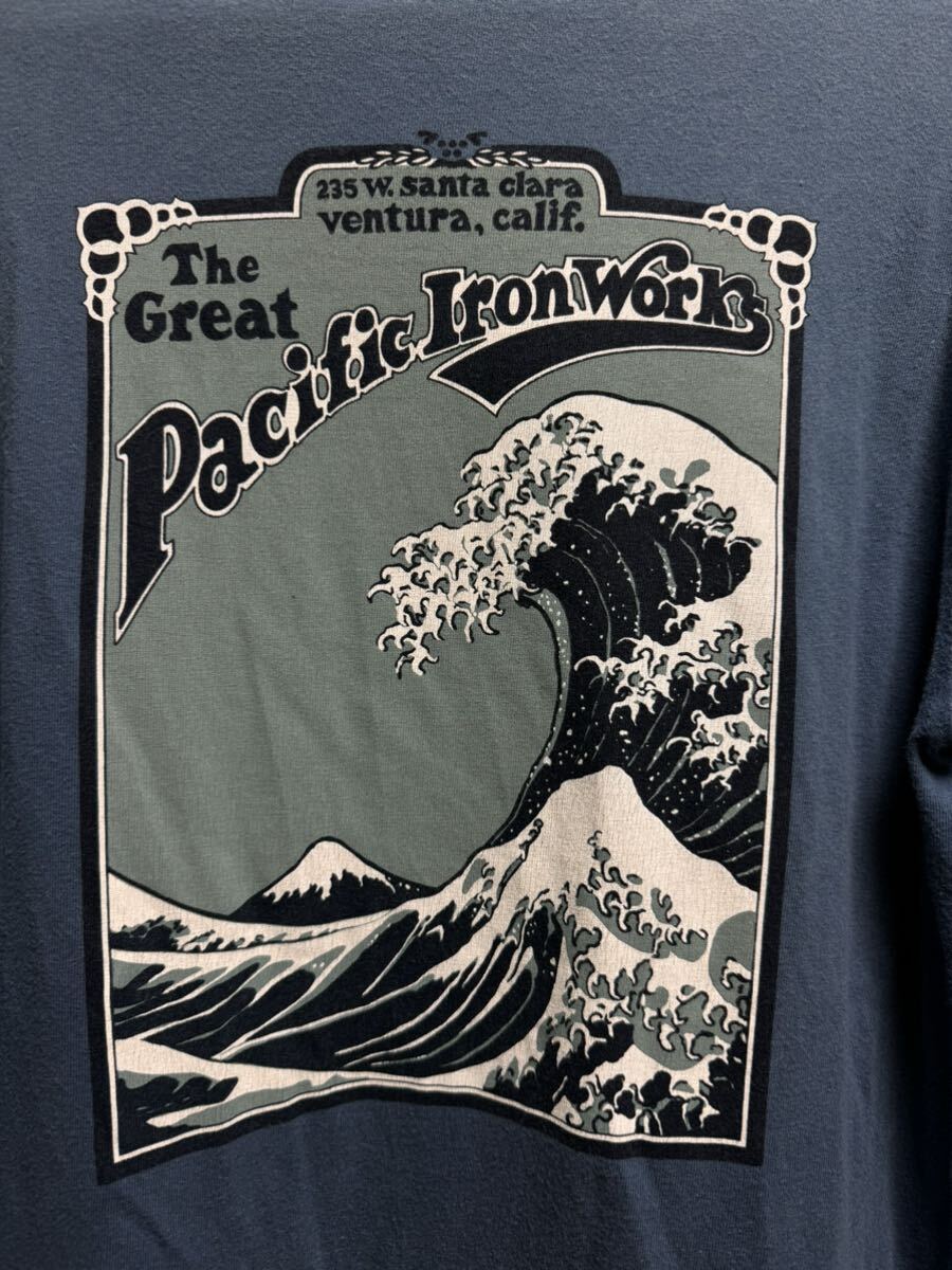 超絶希少ヴィンテージ品★パタゴニアグレートパシフィックアイアンワークスTシャツ北斎ウェーブXSサイズ登山トレランマラソントレッキング拍卖
