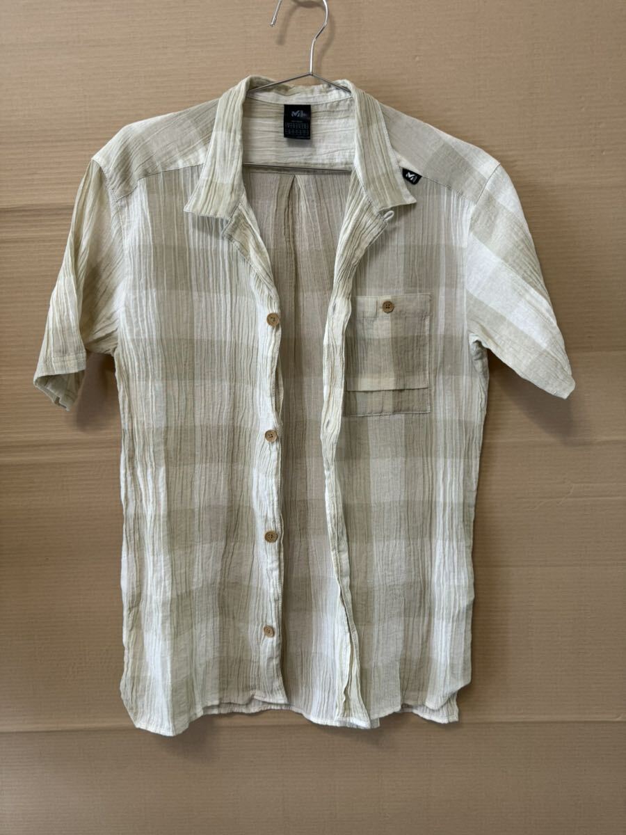 MILLET ミレー 和紙 + クイックドライ 半袖シャツ メンズM(日本:L) MIV01858拍卖