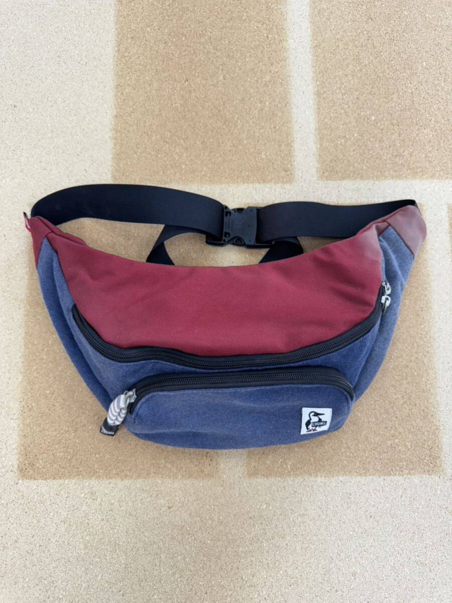 CHUMS チャムス ボディバッグ ウエストバッグ ウエストポーチ ※色褪せあり拍卖