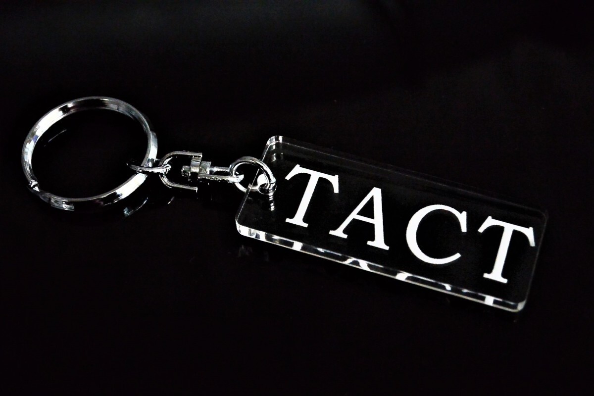 A-652 TACT アクリル製 クリア 2重リング キーホルダータクト AF07 AF09 AF75 外装 シート ミラー ハンドル 等のアクセサリーに拍卖