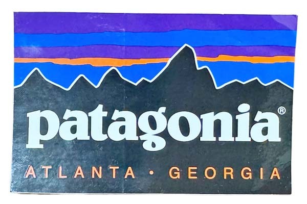 訳有 パタゴニア ステッカー アトランタ ジョージア 一列 PATAGONIA ATLANTA FITZROY アメリカ 店舗 限定 フィッツロイ シール 海外 紙製拍卖