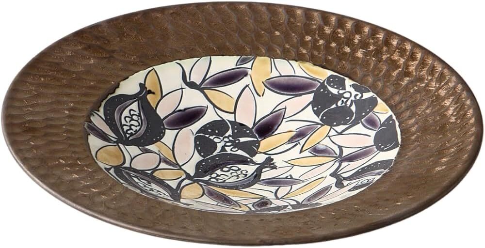 美濃焼! 加藤良誉 ☆ガーネットラベンダー皿☆ V4005-4 新品 中鉢 プレート 盛鉢 大皿 プラター ギフト拍卖