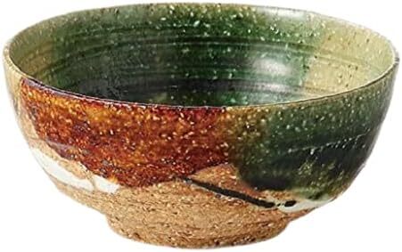 美濃焼!桂山窯 ☆彩織部ご飯茶碗☆ V4009-9 新品 ボウル プレート 飯碗 鉢 小鉢 中皿 向付 ギフト拍卖