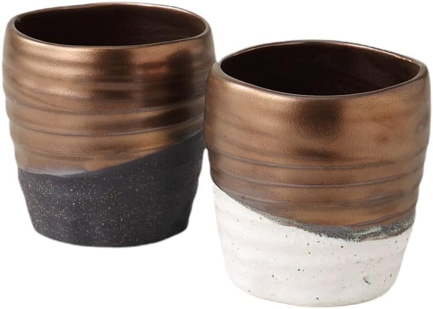 美濃焼! ☆煌きペアロックカップ☆ V4060-8 ギフト 焼酎カップ カクテル ビアカップ サカズキ 徳利 酒注ぎ 片口拍卖