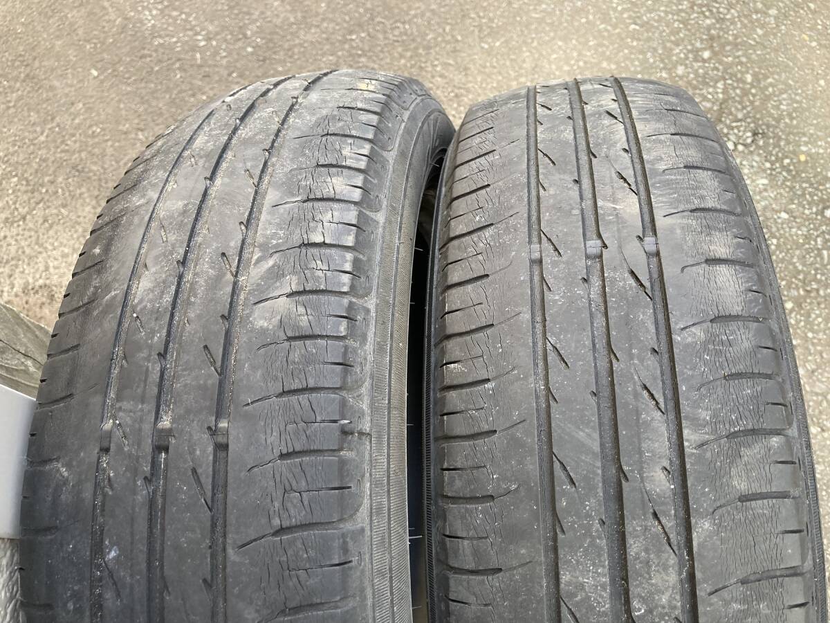 USED ジャンク品 ダンロップ エナセーブ EC203 155/65R14 2本 タント ムーヴ ムーブ ミラ イース N-BOX デイズ ルークス スペーシア ☆②拍卖