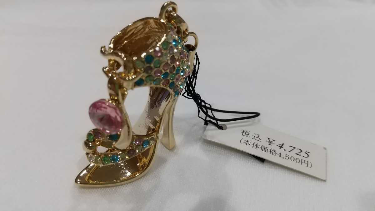 ☆新品キラキラチャーム/ピンヒール金色定価4500円拍卖