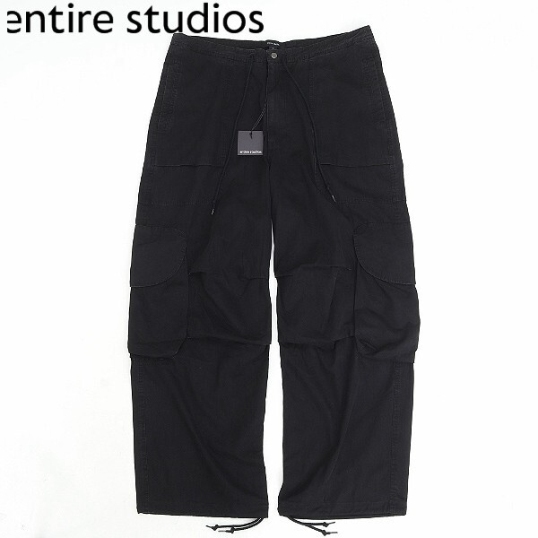 美品◆entire studios エンタイア スタジオ FREIGHT CARGO フレイト カーゴ パンツ 黒 ブラック XL拍卖