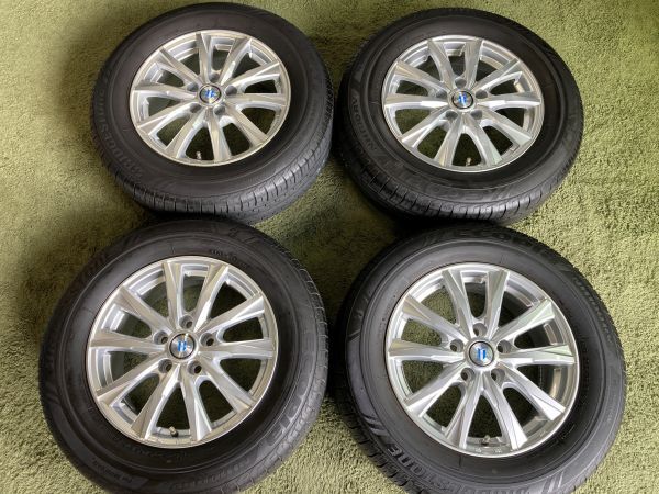 送料無料 ラジアルセット ブリヂストン エコピア NH100RV 215/65R16 アルファード ヴェルファイア トヨタ純正ナット専用品拍卖